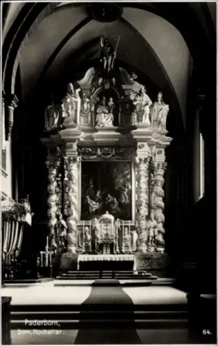 Ak Paderborn in Westfalen, Hochaltar im Dom
