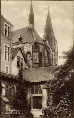 Ak Paderborn in Westfalen,  Kapitel, Friedhof, Dom,  Architektur