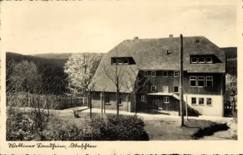 Ak Dönschten Dippoldiswalde im Erzgebirge, Blick auf das Wettiner Landheim