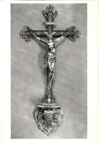 Ak Freiberg in Sachsen, Stadtmuseum, Auflegekruzifix der Freiberger Hüttenknappschaft