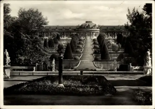 Ak Potsdam Sanssouci, Schloss Sanssouci, Terrassen, neue Anlagen, Potsdam