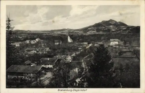 Ak Degerndorf Brannenburg in Oberbayern, Teilansicht