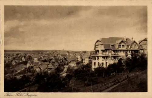 Ak Freudenstadt im Schwarzwald, Hotel Rappen, viele Häuser, ländliche Umgebung