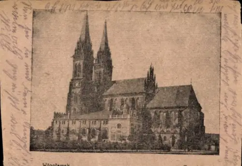 Ak Włocławek Leslau Polen, Kathedrale
