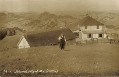 Foto Ak Hundwil Halbkanton Appenzell Außerrhoden, Hundwilerhöhe, Panorama