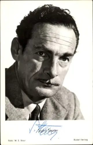 Ak Schauspieler Sigfrit Steiner, Portrait