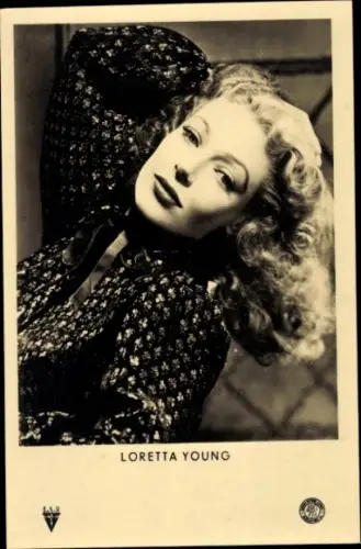 Ak Schauspielerin Loretta Young, Portrait