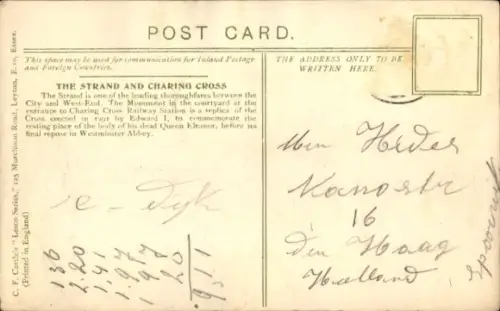 PC London City England, Strand, Charing Cross