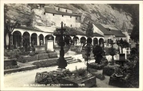 Ak Salzburg in Österreich, St. Peter Friedhof