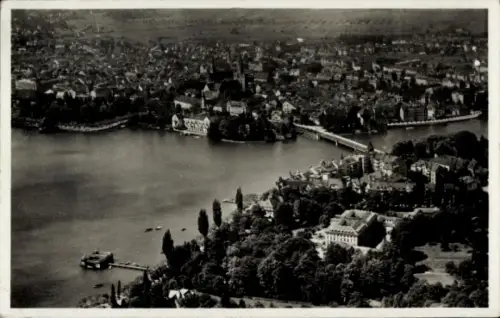 Ak Konstanz am Bodensee, Fliegeraufnahme, Dr. Büdingens Sanatorium