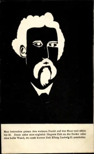 Ak König Ludwig II. von Bayern, Portrait