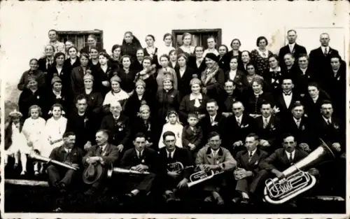 Foto Ak St. Radegund Oberösterreich, Gruppenbild, Volkstracht