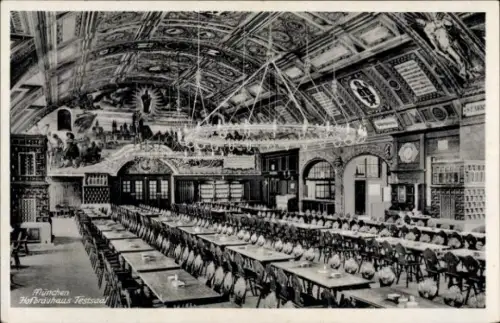 Ak München, Festsaal des Hofbräuhauses