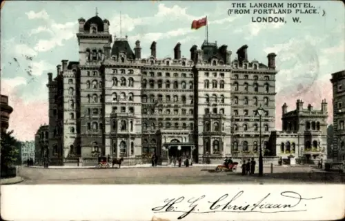 PC London, The Langham Hotel from Portland Palace
