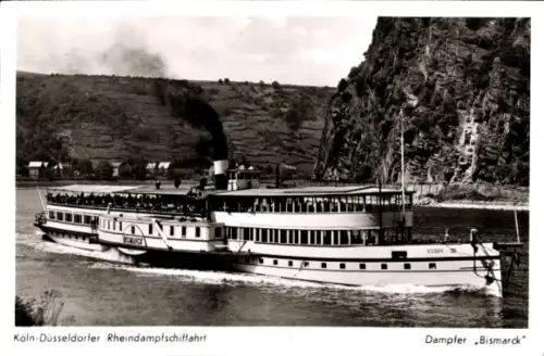 Ak Dampfer Bismarck, Köln Düsseldorfer Rheindampfschifffahrt