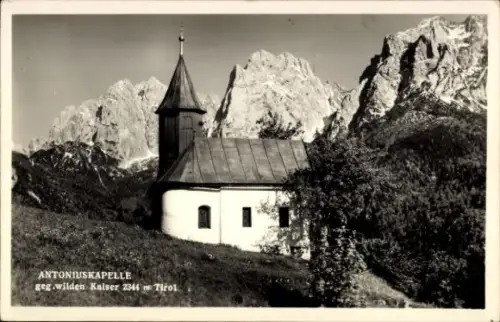 Ak Ebbs in Tirol, St. Antoniuskapelle im Kaisertal