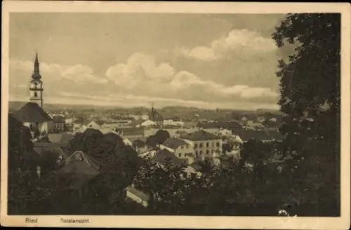 Ak Ried am Wolfgangsee in Salzburg, Gesamtansicht