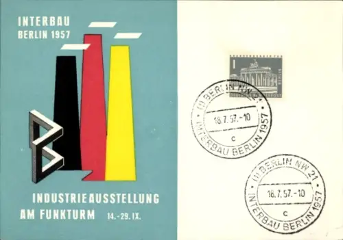 Ak Interbau Berlin, Ausstellung am Funkturm