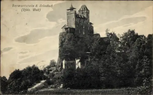 Ak Erlenbach bei Dahn in der Pfalz, Burg Berwartstein
