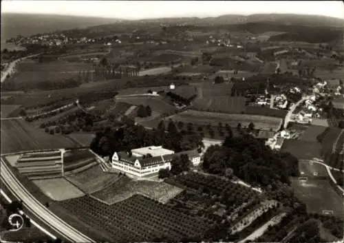 Ak Immenstaad am Bodensee, Luftbild von Weinbergen, St. Josef Hersberg, Bodensee, 