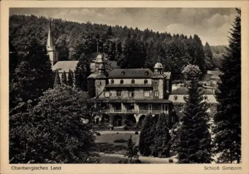 Ak Gimborn Marienheide im Bergischen Land, Gasthof zum Schloß Gimborn