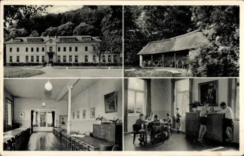 Ak Bad Sooden Allendorf in Hessen, Blick zum Kinderkurheim Werraland, Speisesaal, Kinder