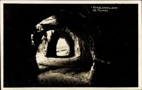 Ak Taxenbach in Salzburg, Kitzlochklamm, Großer Tunnel