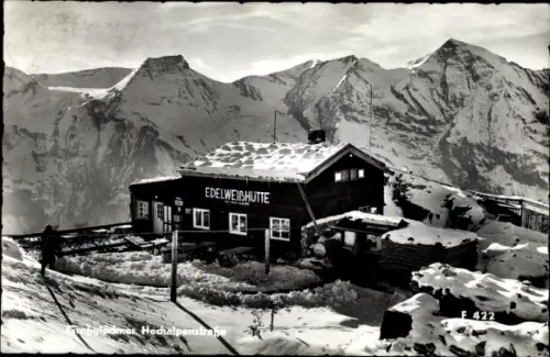 Ak Salzburg, Großglockner Hochalpenstraße, Edelweißhütte