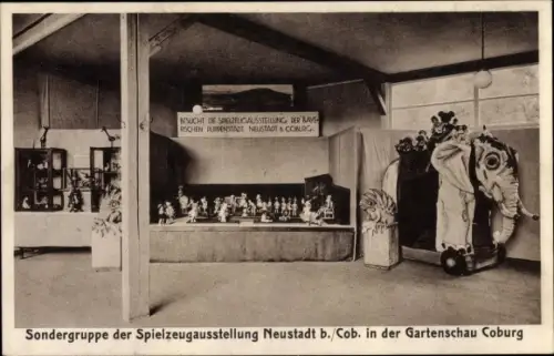 Ak Neustadt bei Coburg in Oberfranken, Sondergruppe der Spielzeugausstellung, Gartenschau Coburg