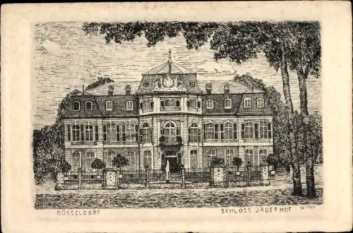 Künstler Ak Düsseldorf am Rhein, Schloss Jägerhof