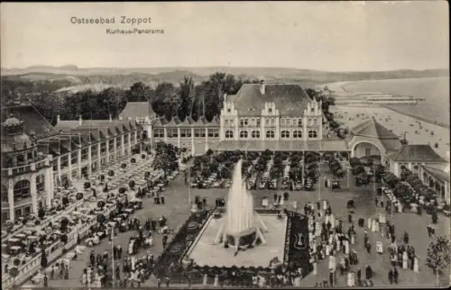 Ak Sopot Gdańsk Zoppot Danzig, Kurhaus Panorama
