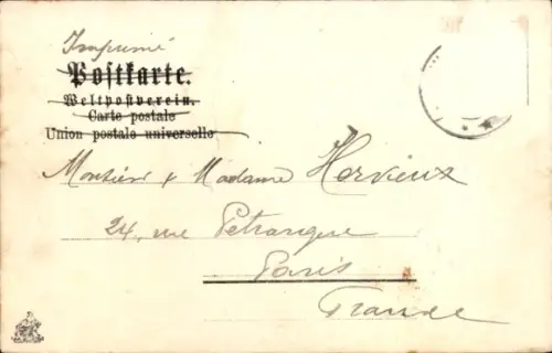 Präge Litho Soultzmatt Sulzmatt Elsass Haut Rhin, Fabrik Kessler, Rathaus, Marktplatz