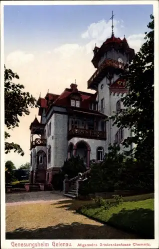 Ak Gelenau im Erzgebirge Sachsen, Genesungsheim der Allgemeinen Ortskrankenkasse Chemnitz