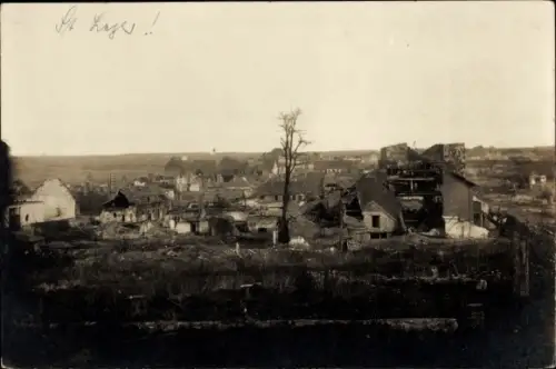 Ak Saint Leger Val de Marne, Panorama, Kriegszerstörung 1. WK