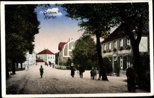 Ak Geldern am Niederrhein, Hartor, Straßenpartie
