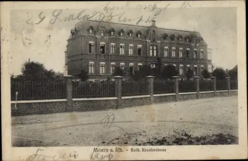 Ak Moers am Niederrhein, Katholisches Krankenhaus