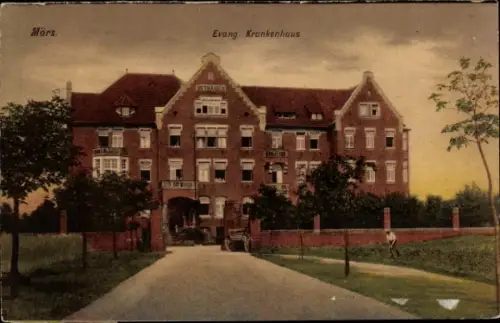 Ak Moers am Niederrhein, Evangelisches Krankenhaus