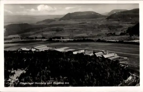 Ak Schwäbisch Gmünd in Württemberg, Fliegerlager Hornberg, Fliegeraufnahme