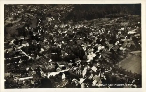 Ak Brombach Lörrach in Baden, Fliegeraufnahme