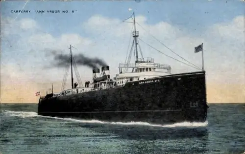 Ak Autofähre Ann Arbor No. 6, Fährschiff