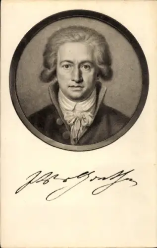 Künstler Ak Schriftsteller Johann Wolfgang von Goethe, Portrait
