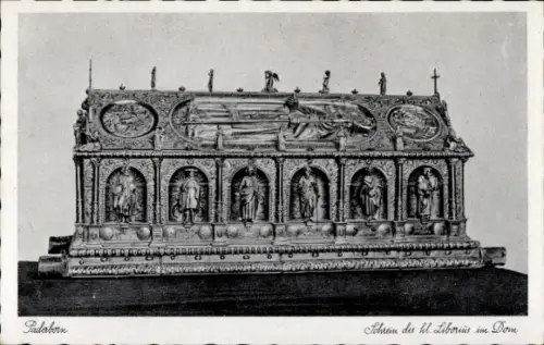 Ak Paderborn in Westfalen, Schrein der heiligen Liberius im Dom