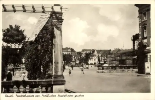 Ak Kassel in Hessen, Friedrichsplate, Preußisches Staatstheater, Kassel