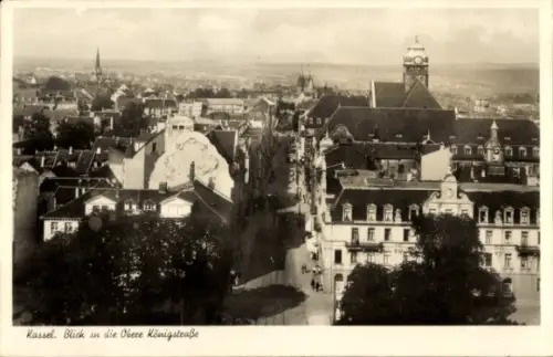 Ak Kassel in Hessen,  Blick in die Obere Königstraße, Stadtansicht, 