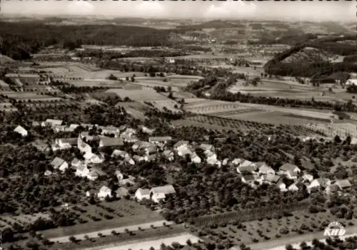 Ak Oberdorf Langenargen am Bodensee, Fliegeraufnahme