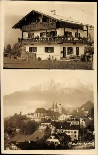 Foto Ak Berchtesgaden in Oberbayern, Wohnhaus, Panorama