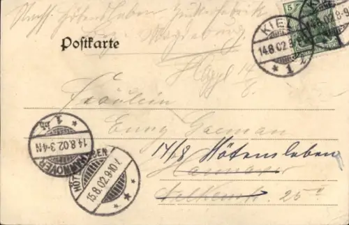 Ak Kiel, Hafenansicht, Schiffe, Krupp'sche Werft, Kiel