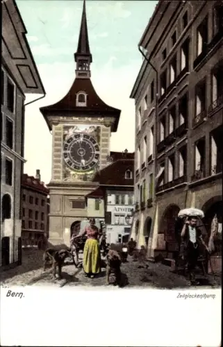Ak Bern Stadt Schweiz, Zeitglockenturm