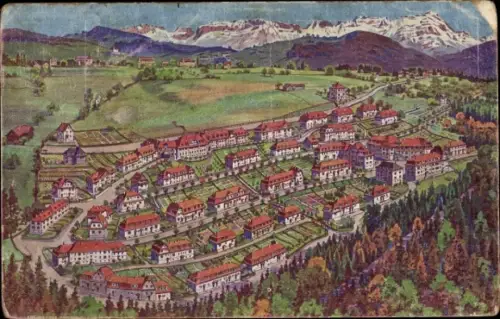 Ak Sankt Gallen Stadt Schweiz, Wohnkolonie Schoorenhalde