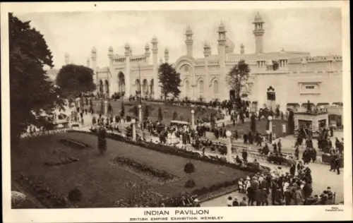 Ak Wembley Brent London City, British Empire Exhibition, Indian Pavillon